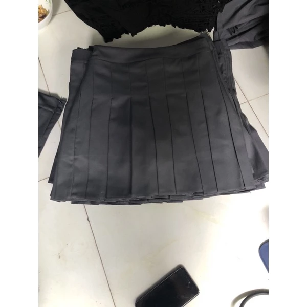 chân váy bigsize nữ CHÂN VÁY TENNIS BIGSIZE 60-95kg màu xám