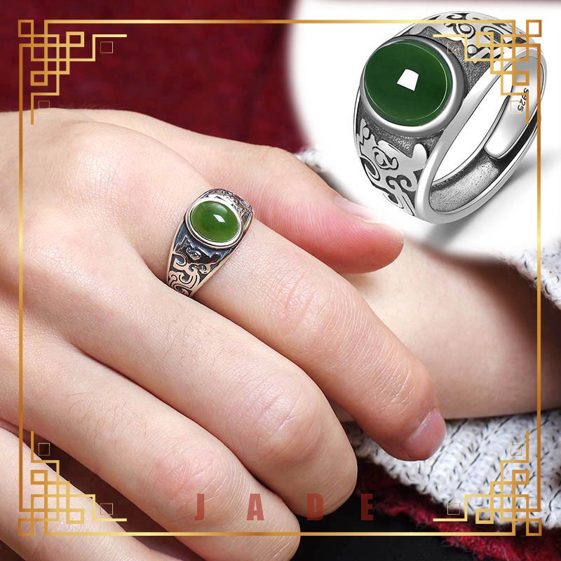 Men's 925 Silver Feng Shui Ring by Lucky®