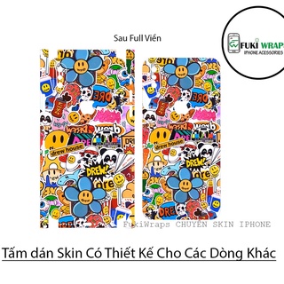 Tấm dán Skin Mặt Sau FULL VIỀN Dành Cho 13prm , 12prm , 11prm , x, xsm , ip11 , ip12 , ip13 - FukiShop