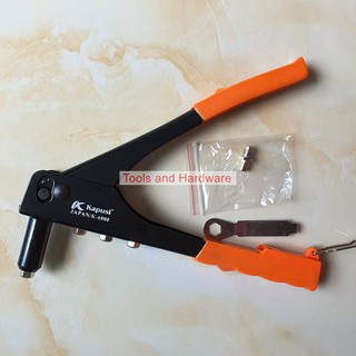 Kìm rút đinh tán rive Nhật Bản KAPUSI 10 inch (25cm), size đinh: 2.4mm, 3.2mm, 4mm, 4.8mm Bảo hành 12 tháng