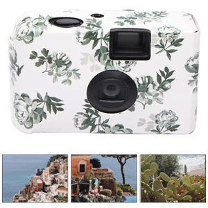 MOON Retro 35mm Máy ảnh phim dùng một lần Hoạt động thủ công Máy ảnh quang học Fool Kids One for Time Camera Quà sinh nhật