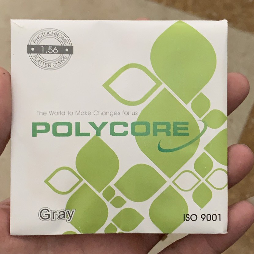 Tròng kính ĐỔI MÀU khi đi nắng Polycore Singapore (màu đen) | Shopee ...