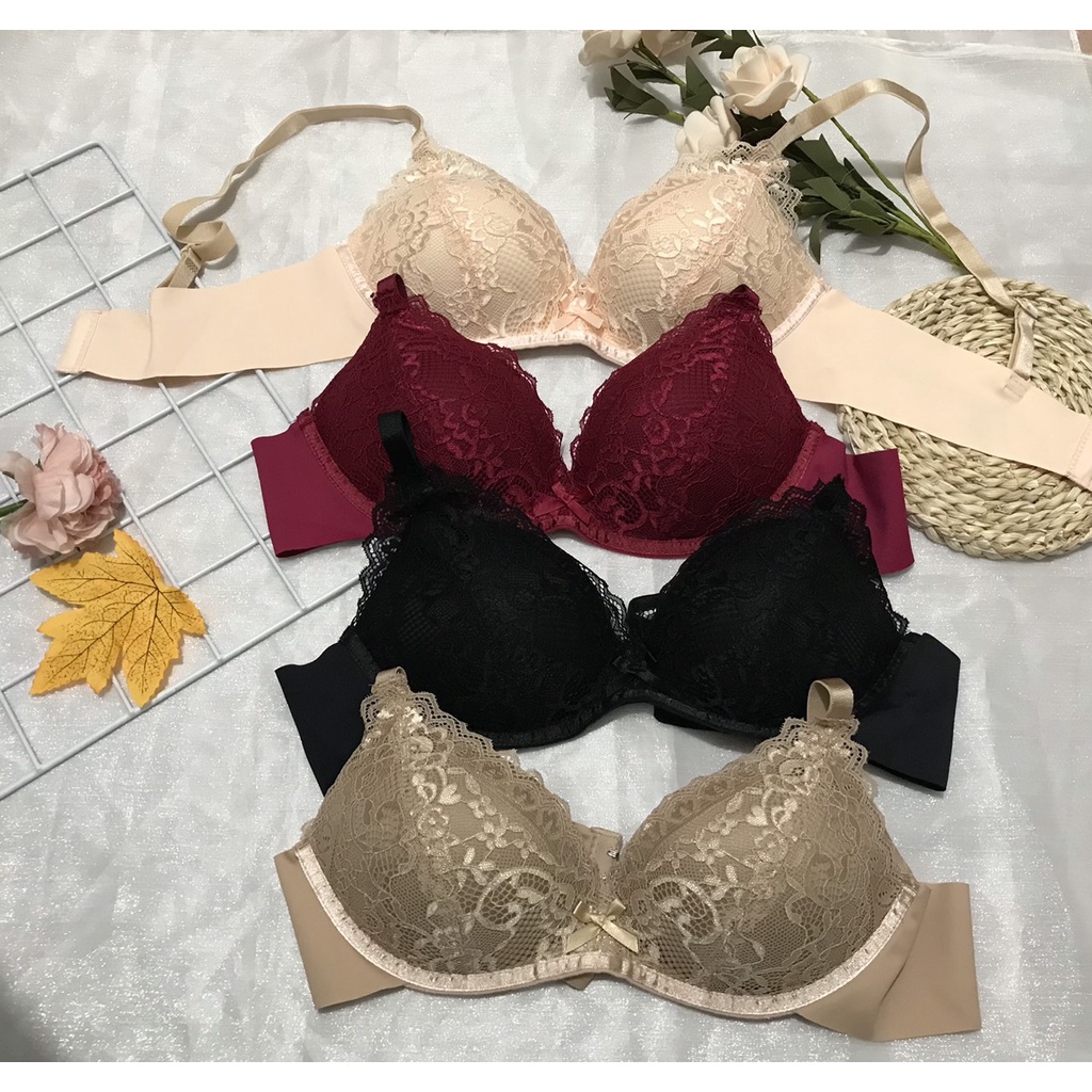 Áo Ngực Nữ Đẹp, Áo Lót Nữ Không Gọng Mút Vừa - Thương Hiệu 12H