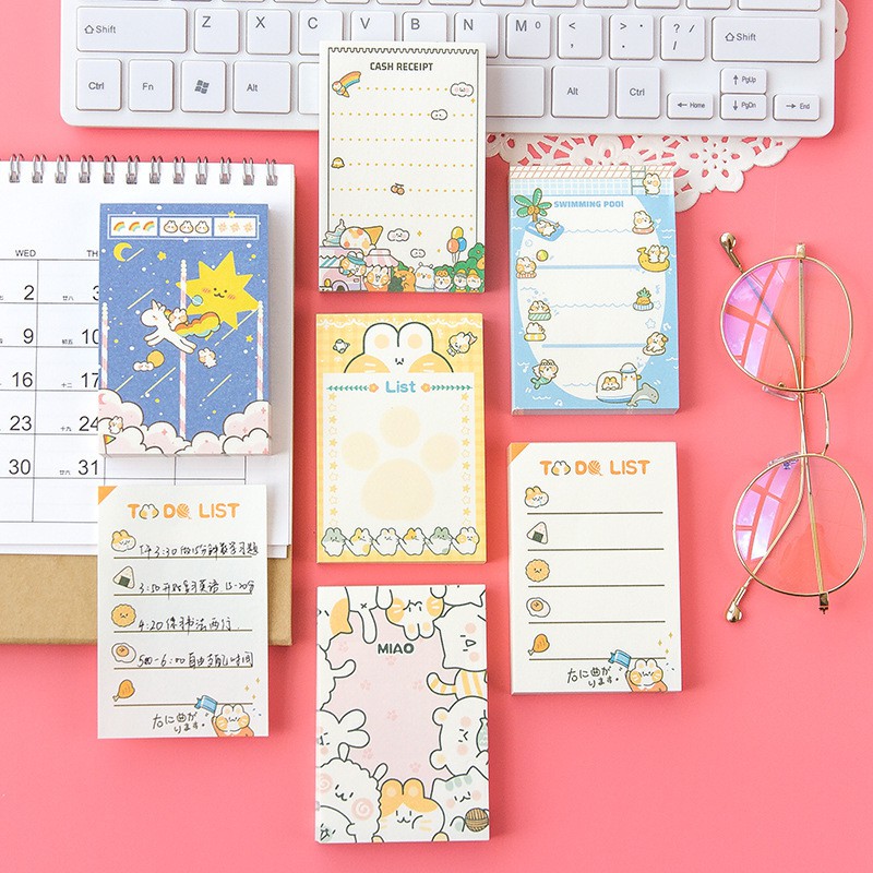 Sổ Tay Notepad Xé Mini Giấy Viết To-do-list 100 Nhắc Nhở Công Việc Hình ...