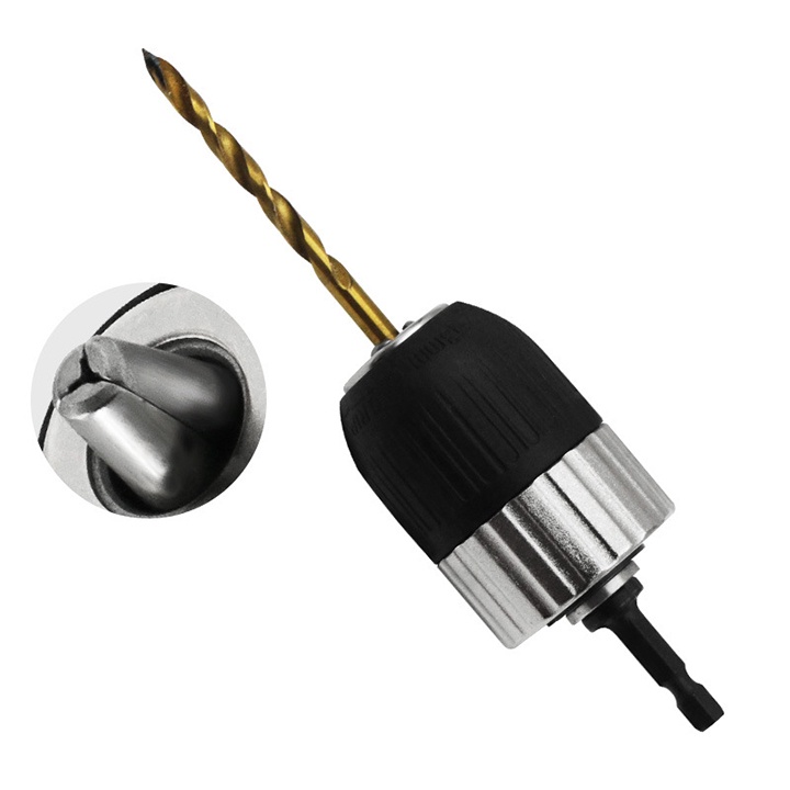 ❤️FREESHIP❤️ đầu kẹp mũi khoan 2-13mm - đầu chuyển đổi máy khoan chuôi lục giác