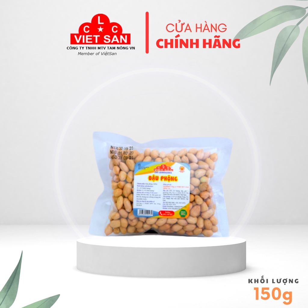 Đậu Phộng Hạt Đậu Phộng Rang Việt San 150g/300g/500g - Đậu Phộng Rang Không Vỏ Hạt To Béo Bùi