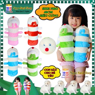 [RẺ VÔ ĐỊCH] GẤU BÔNG CON SÂU SIZE NHÍ CHO BÉ ÔM NGỦ - GỐI ÔM CON SÂU SIÊU CƯNG