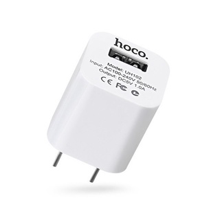 Cốc sạc Hoco UH102 cổng USB-A 1A (Trắng)