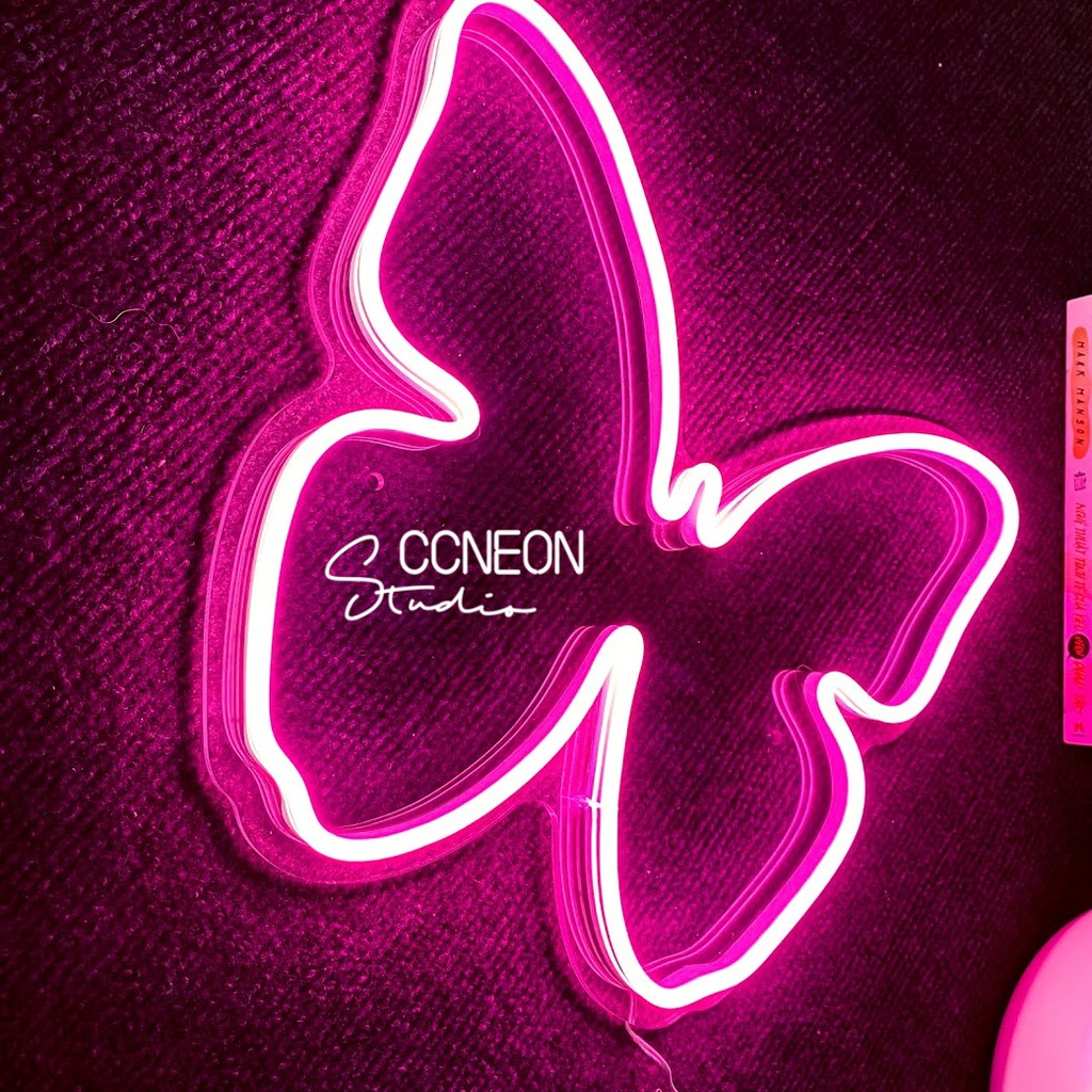 Đèn Trang Trí Phòng Led Neon Sign Hình Bướm [Mẫu 2]