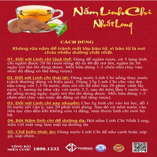 Nấm Linh Chi đỏ Nhất Long chính hãng-Túi Thái Lát 250gram Linh Chi Đỏ Chính Hãng Giải Độc Gan, Chống Lão Hóa