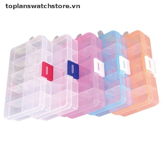 Hộp Nhựa Đựng Trang Sức 10 Ngăn Điều Chỉnh Được