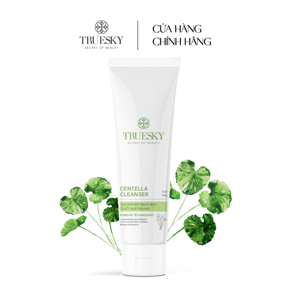 Ảnh Bộ dưỡng trắng da và ngăn ngừa mụn da mặt Truesky gồm 1 tinh chất dưỡng trắng 20ml + 1 sữa rửa mặt ngừa mụn 50g 1