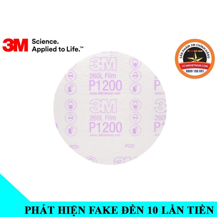 5 Tờ Giấy Nhám Tròn 3M 00968 Độ Nhám P1200 - 260L | Shopee Việt Nam