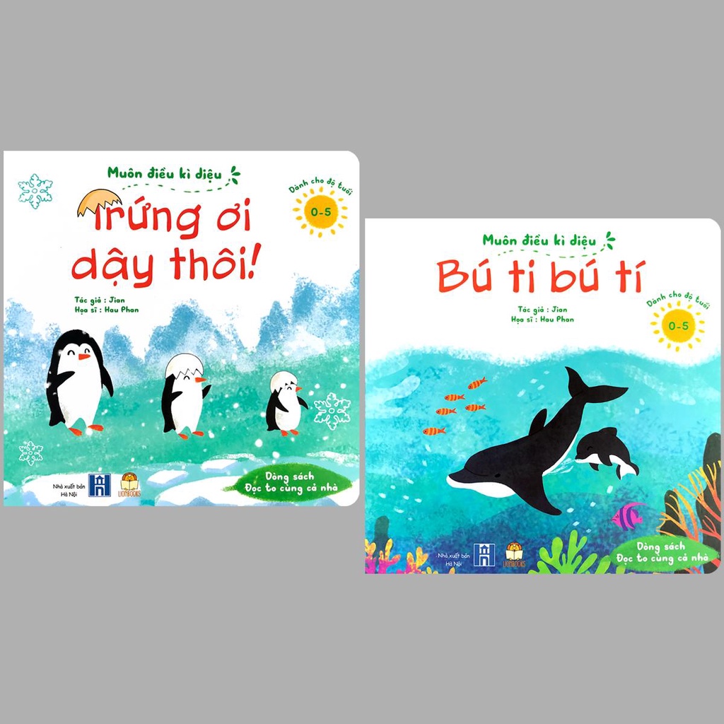 Sách - Muôn điều kì diệu - Bộ 2 quyển tặng kèm Nametag - Dành cho bé 0 - 5 tuổi (Dòng sách đọc to)