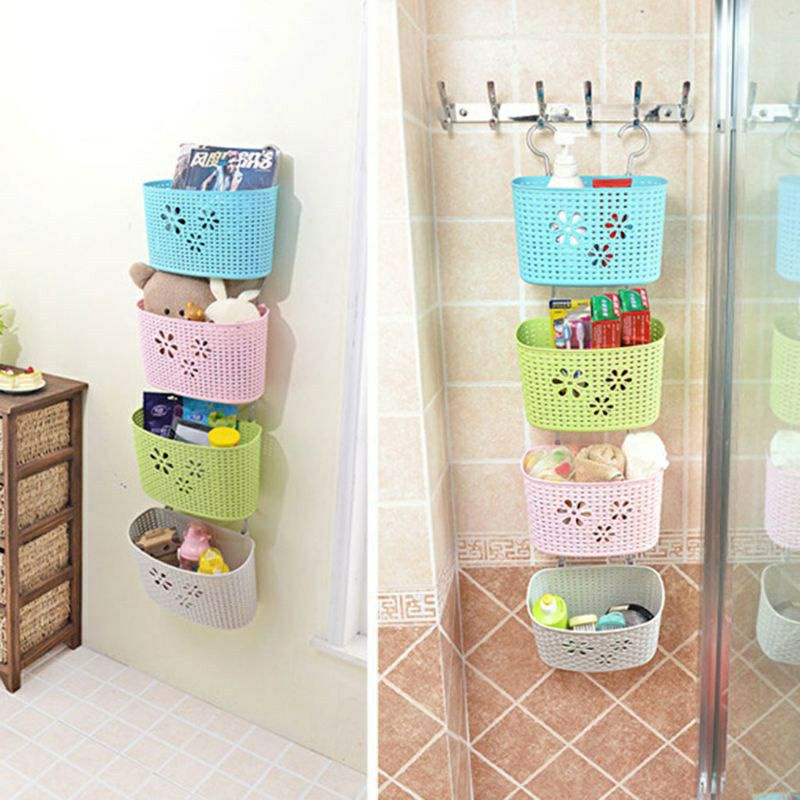 Giỏ nhựa móc, rổ nhựa, móc treo tường đa năng | Shopee Việt Nam