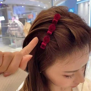 Kẹp tóc đơn giản Hàn Quốc - Dụng cụ tạo kiểu tóc bện nhanh chóng Màu trơn Kẹp tóc mỏ vịt hai lớp