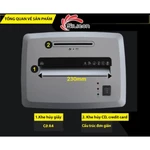 Máy hủy tài liệu mini cắt giấy tự động Silicon 10 tờ/lần,hủy vụn 4x50mm, thùng giấy 21 Lít, Huỷ đĩa CD / DVD — ảnh 7