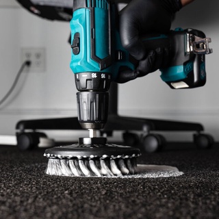DRILL BRUSH GREY (LIGHT) (ACC506) Bàn chải CHEMICAL GUYS gắn máy khoan màu xám (Mềm)