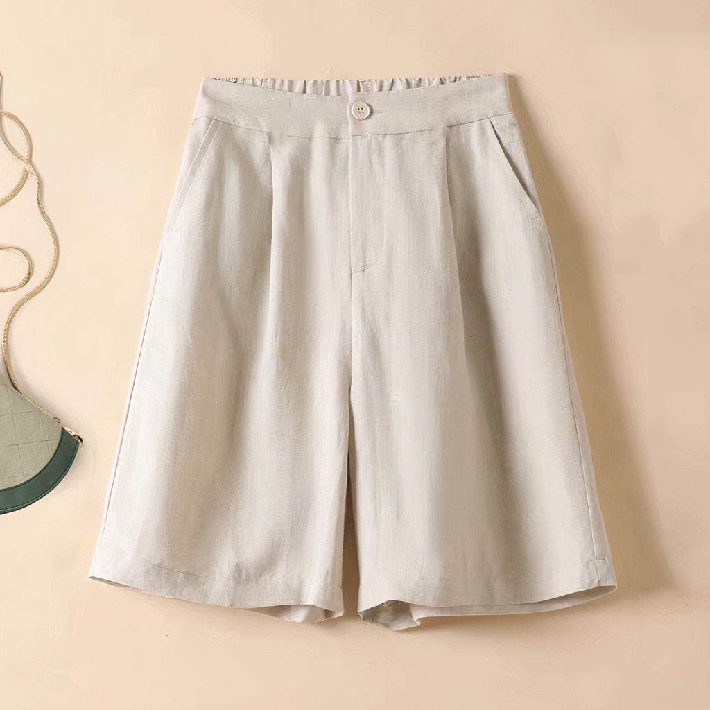 Quần Short Đũi Xuất Hàn Không Nhăn Lưng Chun BigSize đến 70kg Siêu Hot 001