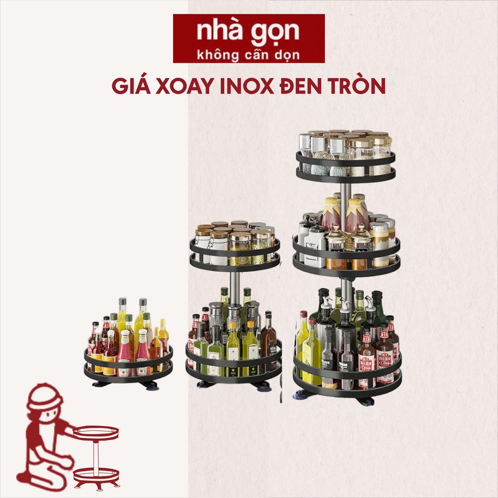 Giá inox đựng gia vị chắc chắn 1 tầng, 2 tầng, 3 tầng, thu gọn nhà bếp ...