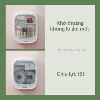 Tủ dán tường đa năng Việt Nhật Hokori 3635,Kệ đựng mĩ phẩm treo tường,Hộp đựng đồ đa năng tặng kèm miếng dán siêu chắc H