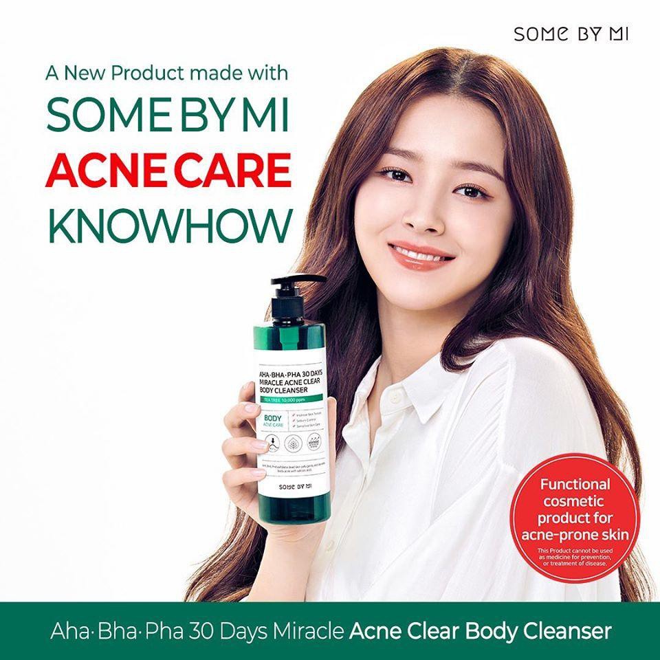 Ảnh Sữa Tắm Giảm Mụn Lưng AHA BHA PHA 30 Days Miracle Acne Clear Body Cleanser Some By Mi 400g 3