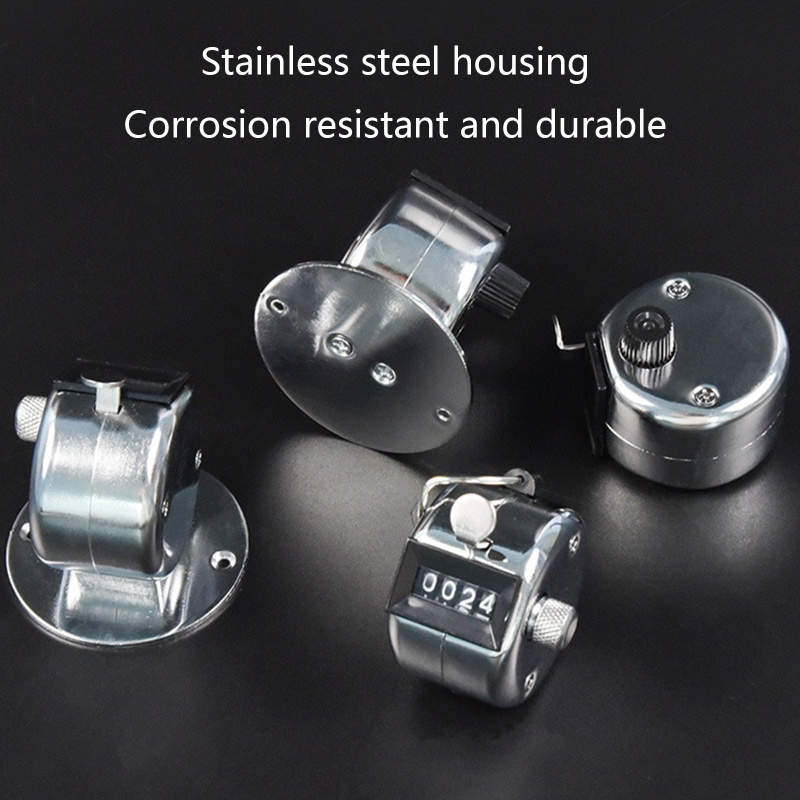 Shas Máy Đếm Số Cầm Tay mini Bằng Kim Loại Với Giá Đỡ Cho Người Chơi Thể Thao Hàng Hóa Chất Lượng Cao