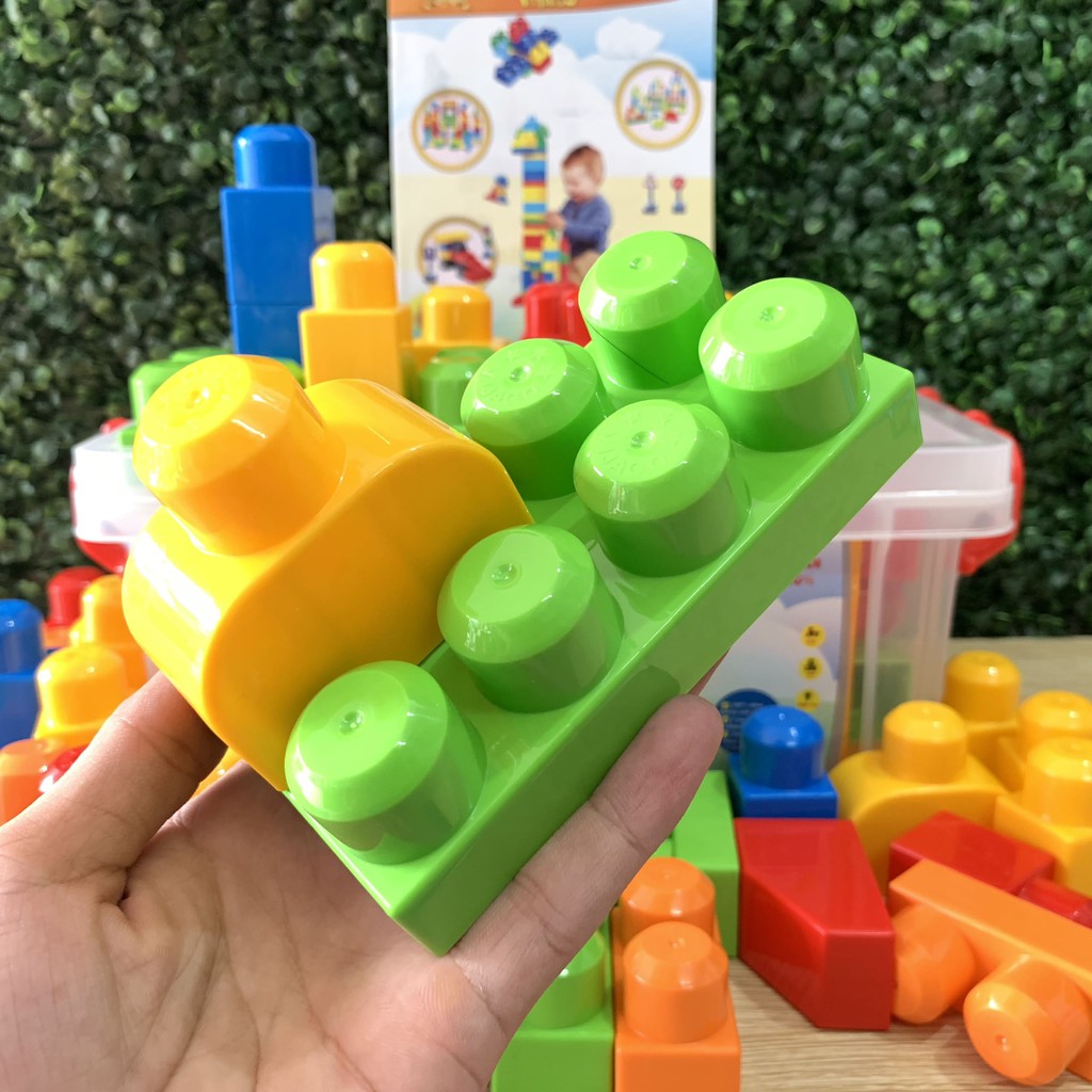 Ảnh Đồ Chơi Xếp Hình VIJAGO 50 Chi Tiết Có Hộp Đựng Tiện Lợi 2