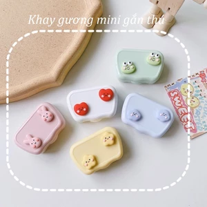 Khay Gương gắn thú hai chi tiết LUNA EYES Nhiều Màu kèm dụng cụ đeo lens