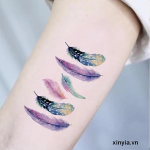 🌺xinyia🌺Hình Xăm Dán Họa Tiết Hoa Bướm/Hoa Hồng Chống Thấm Nước Cho Cơ Thể