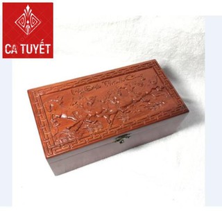 [GIÁ HỦY DIỆT] HỘP ĐỰNG TRANG SỨC, HỘP ĐỰNG CON DẤU CHẠM MÃ ĐÁO THÀNH CÔNG gỗ hương chuẩn - LOẠI TO (ẢNH THẬT 100%)