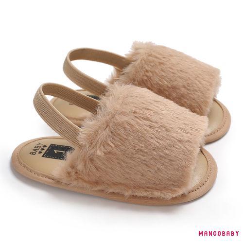 Ygv-princess Giày Đáng Yêu Bé Gái Trẻ Em Dép Lông Tơ Mềm Mại Dép
