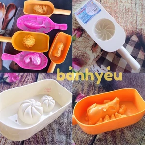 Khuôn Gõ Bánh BAO,khuôn gõ bánh trung thu hình cá chép, con heo - BGTC