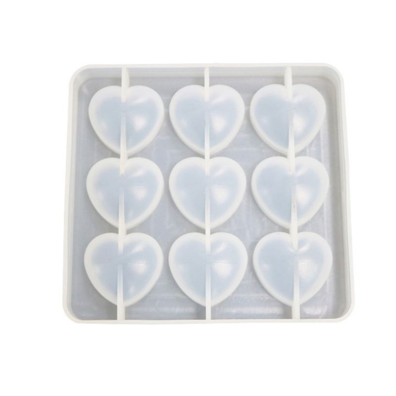KIKIN Valentine Trái Tim Tình Yêu Khuôn Silicon Kẹo Chocolate Fudge Khuôn Món Tráng Miệng Khuôn Đất Sét Nhựa Thạch Cao Khuôn Tái Sử Dụng Không st