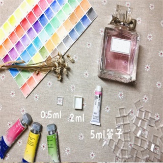 [Có sỉ & lẻ] Hộp nhựa và ô pan nhỏ đựng màu nước nhiều size 0.5ml/ 1ml/ 2ml/ 3.2ml 🐻💕💕🌸