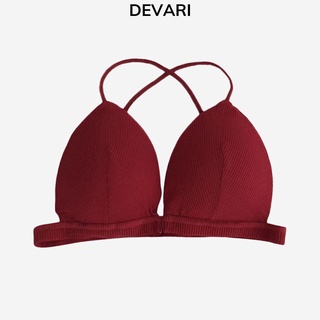 Áo bra nữ không gọng đẹp 2 dây chéo vai quyến rủ DEVARI B715