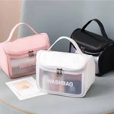 ⭐ KHO SỈ ⭐ Túi đựng mỹ phẩm du lịch đựng đồ trang điểm WASHBAG trong suốt có tay cầm