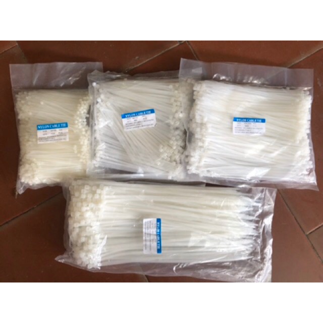 1Kg Dây Thít Nhựa, Lạt Nhựa, Dây Rút Nhựa. ( 100mm đến 300mm) | Shopee ...