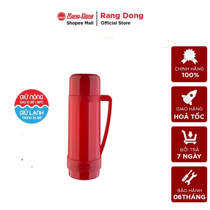 Phích Giữ nhiệt 0,5L Vỏ nhựa RẠNG ĐÔNG (Model: RD 0538 N1) | Shopee ...