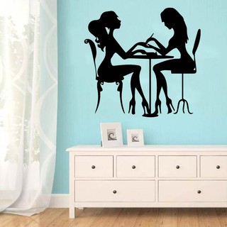 Decal Trang Trí Cửa Tiệm Nail - Spa - HairSalon - Nối Mi,  thu hút khách hàng, tăng tính thẩm mỹ cho tiệm P3