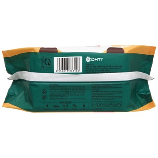 Khăn ướt có nắp KinKin hương trà xanh, không mùi gói 100 miếng