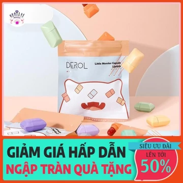 Set 8 Son Môi Derol candy matte lipstick - Son chất nhung lì màu sắc ngọt ngào size mini mã DR040 xịn