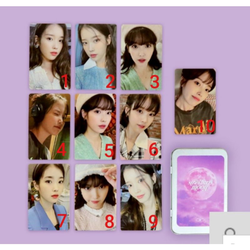 CÓ SẴN - OFFICIAL] BỘ ẢNH IU STRAWBERRY MOON MD PHOTOCARD | Shopee