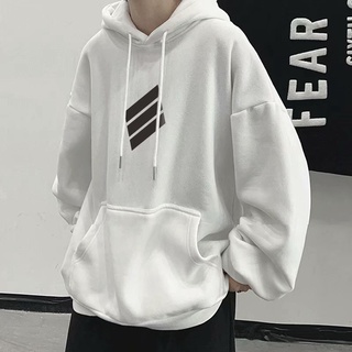 Áo hoodie tay dài dáng rộng 5 màu phong cách hip hop thoải mái cho nam/cặp đôi