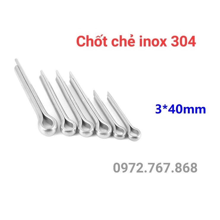 Chốt chẻ 3*40mm inox 304 (50 cái) | Shopee Việt Nam