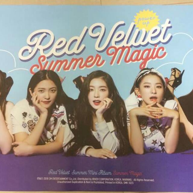 ポスタートレカ付　Red Velvet Summer Magic スルギ ver Poster album Summer Magic ver limited và normal của Red Velvet