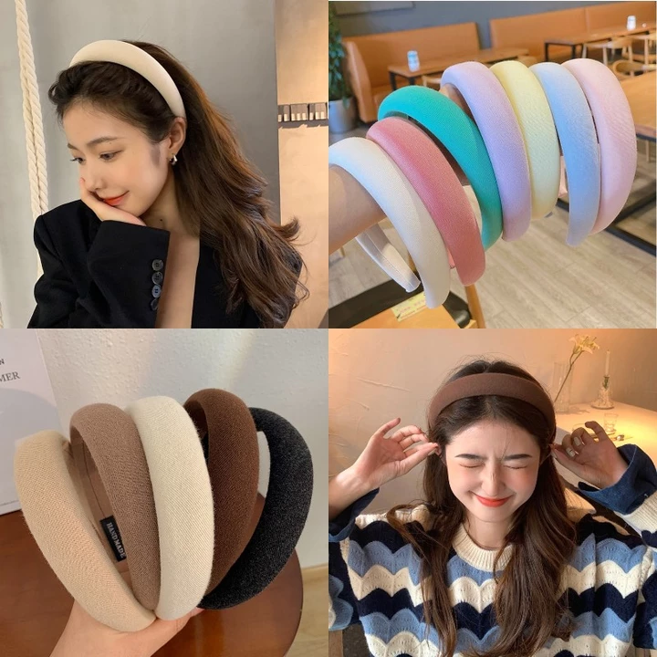 Băng đô phụ kiện băng đô cài tóc băng đô rửa mặt Băng Đô Cài Tóc Bằng Bọt Biển Phong Cách Hàn Quốc Thời Trang 2022 Cho Nữ