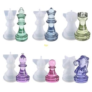 6 Khuôn silicon làm đồ trang sức hình quân cờ vua độc đáo