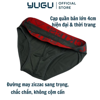 Quần lót nam thun lạnh cao cấp cạp cao JACKIES B02 -YUGU- Quần sịp nam tam giác chính hãng Việt Nam, 1 chiếc, che tên