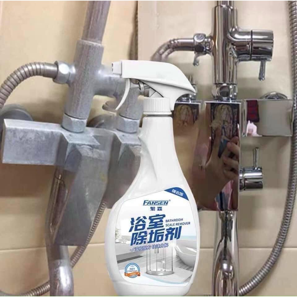 Chai xịt tẩy inox sáng bóng, lọ tẩy rửa vòi sen sạch bóng, chải tẩy đồ ...